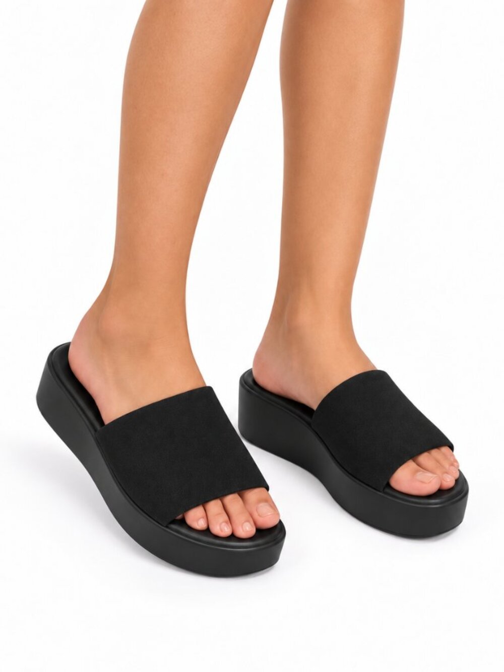 Torrid Women's Black Platform Slide Sandals, 6WW